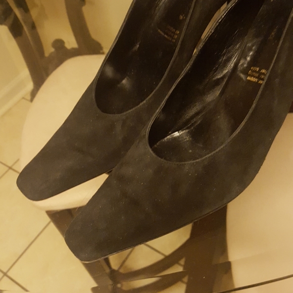 Robert Clergie black suede heels - Picture 5 of 5